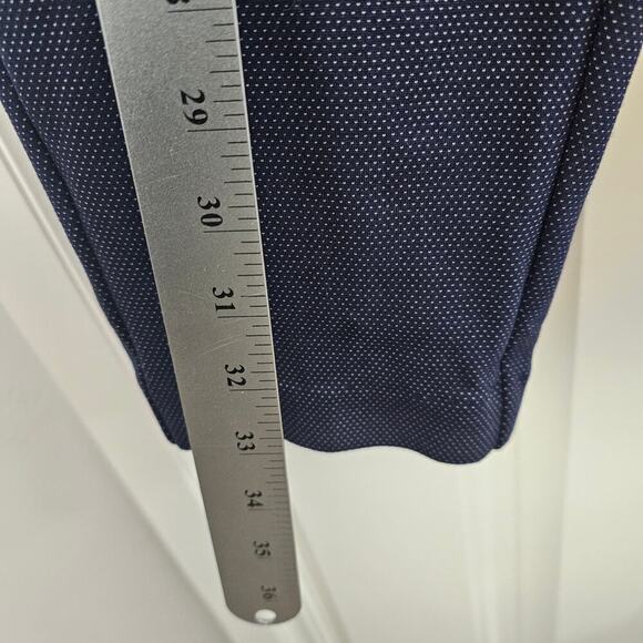 Liverpool Dress Pants Womens Size 12 Blue Polka Dots Stretch Career High Rise - Picture 9 of 11